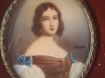 Photo 2 — Peinture miniature portrait de femme style Napoléon III