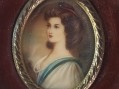 Photo 2 — Peinture miniature portrait de femme - Comtesse de Sutherland