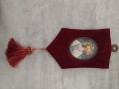 Photo 2 — Cadre peinture miniature portait de femme.