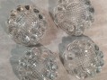 Photo 2 — Lot de 4 dessous pieds de table piano en verre Ø 10 cm