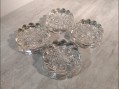 Photo 1 — Lot de 4 dessous pieds de table piano en verre Ø 10 cm