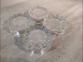 Photo 1 — Lot de 4 dessous pieds de table piano en verre Ø 7.5 cm