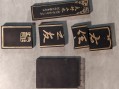 Photo 4 — Petit lot encre de chine et sa pierre calligraphie encrier.