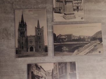 CPA Mende Lozère rue de la république - pont de verlière