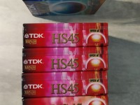 lot de videocassettes vierges neuves vhs-C TDK EHG30 et HS45