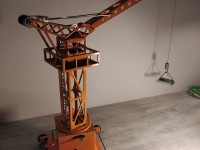Jouet tôle grue mécanique en boite - 403