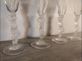 Photo 4 — 4 Coupes à champagne - Cristal de bayel - Bacchus et Vénus - verres