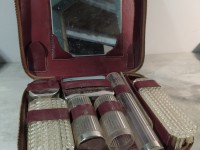 Ancienne Trousse De Toilette Necessaire Voyage Vintage 