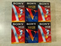 lot de 6 video cassettes vierges neuves vhs-C Sony Neuf scellé