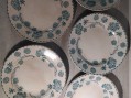 Photo 6 — Sarreguemines 7 assiettes creuses Géranium - Faïence ancienne U&C 