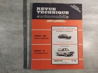 RTA Peugeot 504 Renault 12 1300 cm3 revue Tech.Automobile n°352