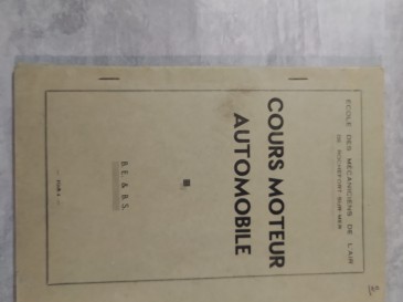 Cours moteur automobile école des mécaniciens de l'air - Rochefort-sur-mer livre armée de l'air