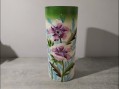 Photo 1 — Charmant vase cylindre en opaline art nouveau