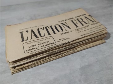 Lot journaux L'action française 1920 1921