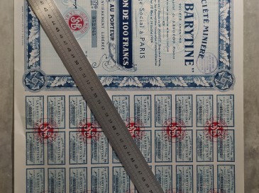 Obligation mines de saint laurent le minier - Barytine 