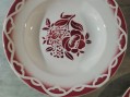 Photo 5 — Deux assiettes plates & une assiette creuse Digoin Sarreguemines