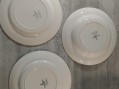 Photo 6 — Deux assiettes plates & une assiette creuse Digoin Sarreguemines