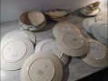 Photo 5 — lot service assiettes Sarreguemines modèle Vichy - Digoin trêfles