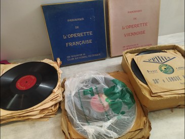 Disques vinyles 78 tours lot - coffret operette française