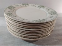 12 assiettes Digoin Sarreguemines modèle Palmyre