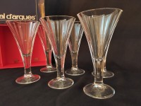 Cristal d'Arques coupes champagne flûtes modèle Monceaux
