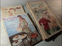 lot revues echo de la mode - mon ouvrage  journaux anciens crochet broderies napperons 1950 1953 1955...