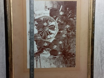 Photo encadrée militaria canon régiment 13 GARD 22R