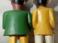 Photo 5 — Paire de statues peintes en bois - colon africain afrique