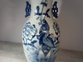 Photo 2 — Vase chine XXième. Vase chinois asiatique - Bleu