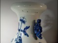 Photo 9 — Vase chine XXième. Vase chinois asiatique - Bleu