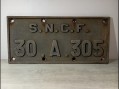 Photo 1 — Plaque de tender 30.A.305 - locomotive SNCF