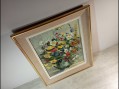 Photo 5 — Bouquet de fleurs peinture sur carton encadré