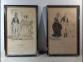 Photo 1 — 2 petits cadres - Paris élégant - journal de mode début XXième