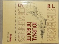 Robert Louis Stevenson - Journal de route en Cévennes edition critique à partir du manuscrit integral