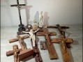 Photo 6 — LOT CRUCIFIX CROIX RELIGIEUX Bois Metal christ Christianisme Marie