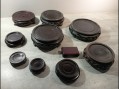 Photo 1 — Lot de 10 socles en bois supports pour statue ou vase chinois