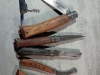 Lot de couteaux anciens - pradel opinel