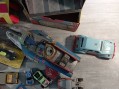 Photo 3 — Lot jouets petites voitures soldats plastique et tôle. Nomura super jet tole v-7