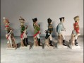 Photo 2 — Lot statuettes porcelaine soldat de l'empire officier hussard cavalerie infanterie
