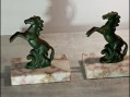Photo 9 — paire de serres livres art deco chevaux - cheval signé tedd