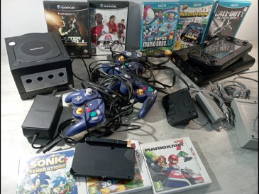 Lot éléments de console Nintendo gamecube et WiiU