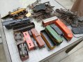 Photo 1 — lot train miniature modèle réduit locomotive wagons rails échelle O