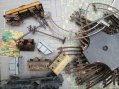 Photo 3 — lot train miniature modèle réduit locomotive wagons rails échelle O