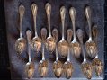 Photo 2 — Lot de 12 petites cuillères métal argentées maison orfèvre Boulanger