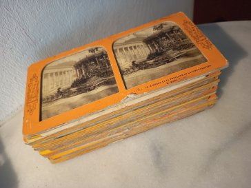 Lot de cartes stereoscopiques photos anciennes
